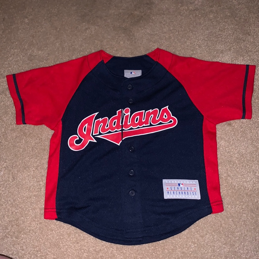 Genuine merchandise Indians baseball button up